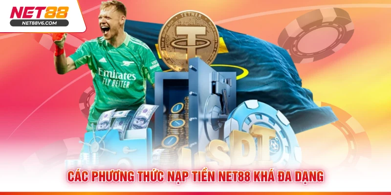 Các phương thức nạp tiền Net88 khá đa dạng
